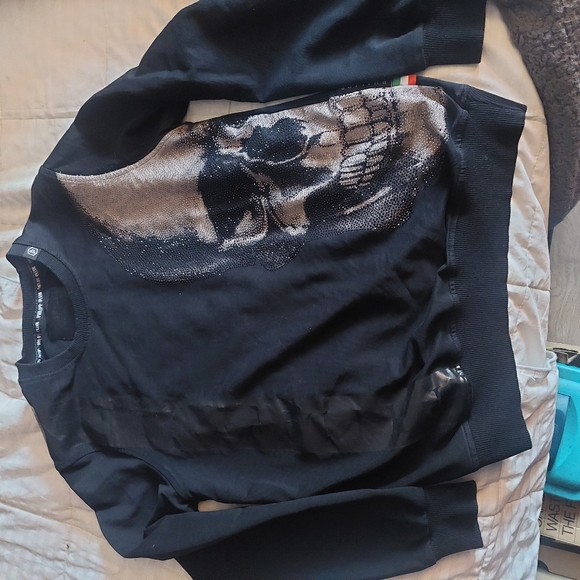 Philipp Plein Men Black Medium Sweatshirt - Picture 11 of 12